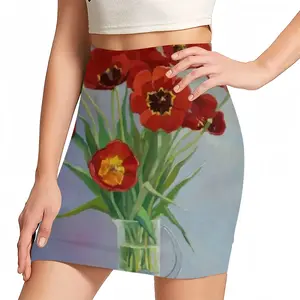 Women Tulips Hip Skirt