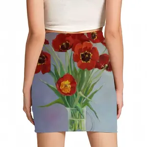 Women Tulips Hip Skirt