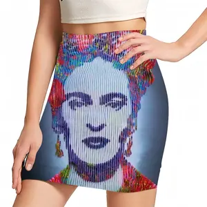 Women Frida Khalo Une Vie Construite Comme Une Oeuvre Dart Hip Skirt