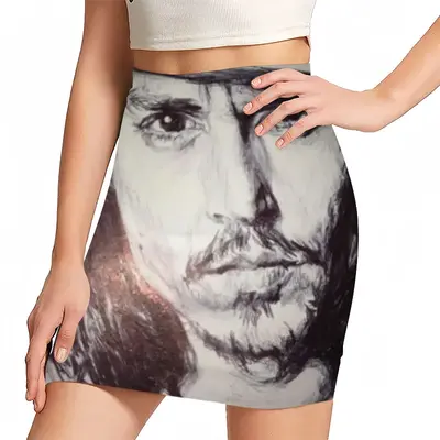 Women Johnny Depp Portrait Hip Skirt