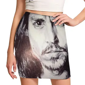 Women Johnny Depp Portrait Hip Skirt