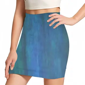 Women Emerald And Blue I Hip Skirt