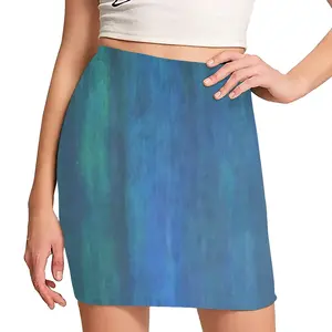 Women Emerald And Blue I Hip Skirt