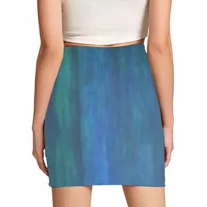 Women Emerald And Blue I Hip Skirt