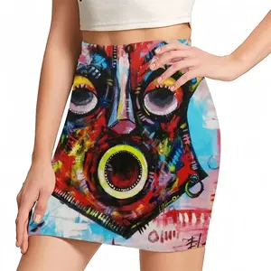 Women African Healing Mask Hip Skirt