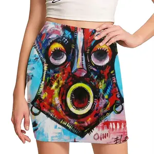 Women African Healing Mask Hip Skirt