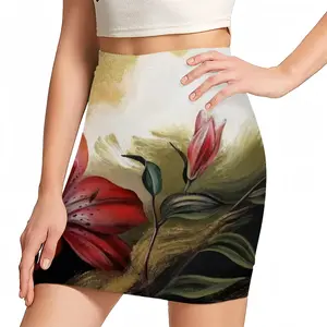 Women Crimson Fragrance Hip Skirt