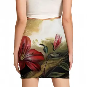 Women Crimson Fragrance Hip Skirt