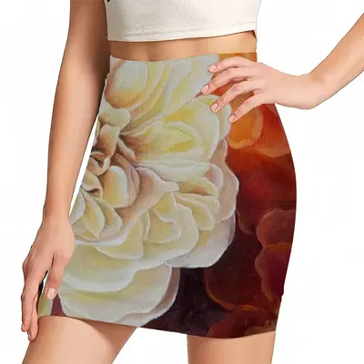 Women Roses Hip Skirt