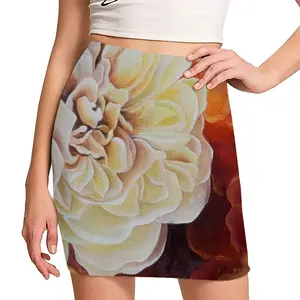 Women Roses Hip Skirt