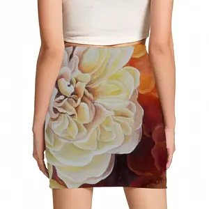 Women Roses Hip Skirt