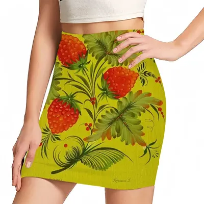 Women Raspberry Hip Skirt