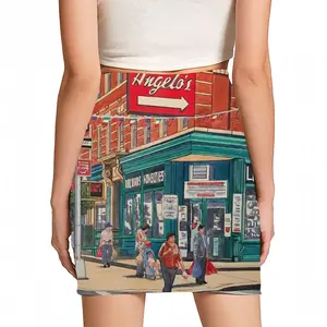 Women Angelos Italian Restaurant Little Italy New York City Hip Skirt