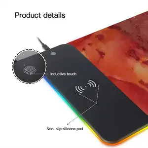 Flower Flame Keyboard Mouse Pad (Wireless Charging)