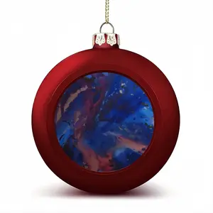 Silver-Blue Christmas Ball (Small)