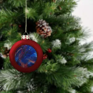 Silver-Blue Christmas Ball (Small)