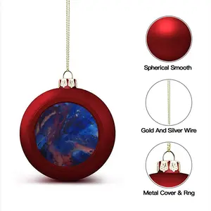 Silver-Blue Christmas Ball (Small)