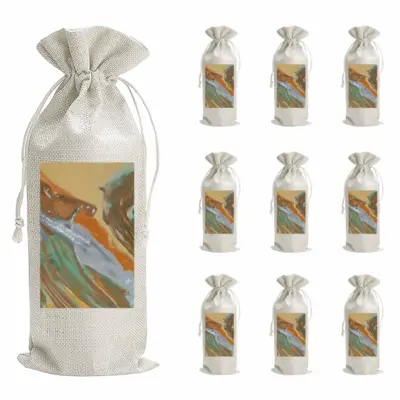 Spirit Dragon Wine Bags (Linen)