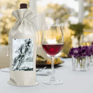 Albert Bike Wine Bags (Linen)