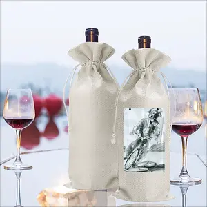 Albert Bike Wine Bags (Linen)