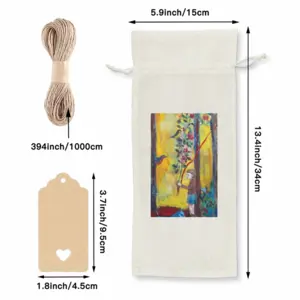 Angel Of Forest Wine Bags (Linen)