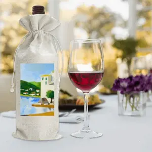 Cadaques (Spain) Wine Bags (Linen)