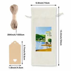 Cadaques (Spain) Wine Bags (Linen)