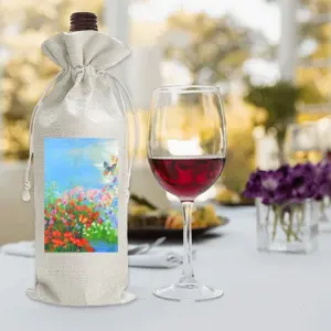 Butterflies Are Free Ii Wine Bags (Linen)