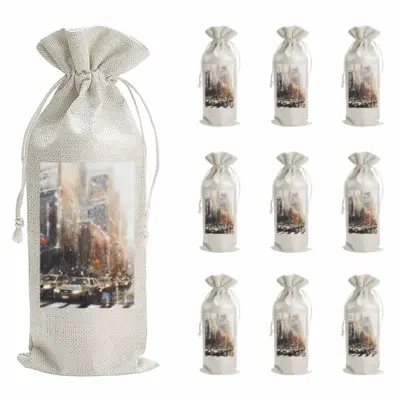 Busy Manhattan Wine Bags (Linen)