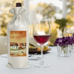 Green Door Wine Bags (Linen)