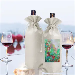 Summer Flowers Wine Bags (Linen)