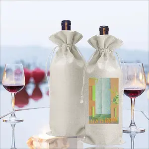 It Was An Age Of Wonder Wine Bags (Linen)