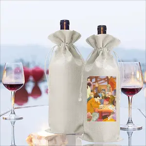 Birds Of A Feather Wine Bags (Linen)