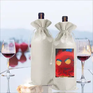 Derrida Bird Wine Bags (Linen)