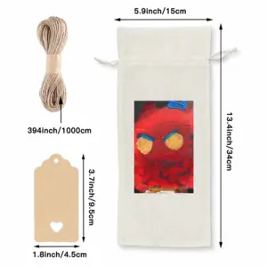 Derrida Bird Wine Bags (Linen)