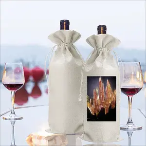 Crystals Wine Bags (Linen)