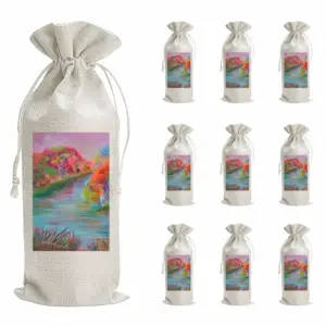 Rhythm Of Colors Wine Bags (Linen)