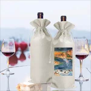 Angel Of My Land Wine Bags (Linen)