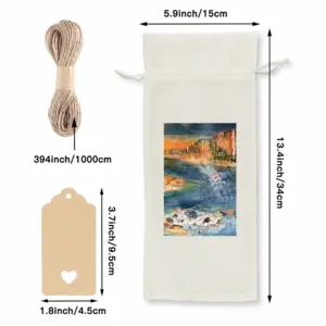 Angel Of My Land Wine Bags (Linen)