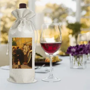 Message On The Stone Wine Bags (Linen)