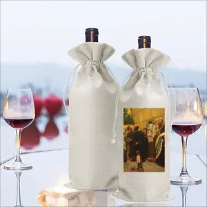 Message On The Stone Wine Bags (Linen)