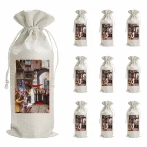 Jewish Wedding Wine Bags (Linen)