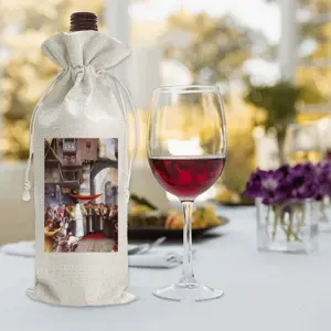 Jewish Wedding Wine Bags (Linen)