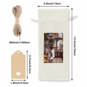 Jewish Wedding Wine Bags (Linen)