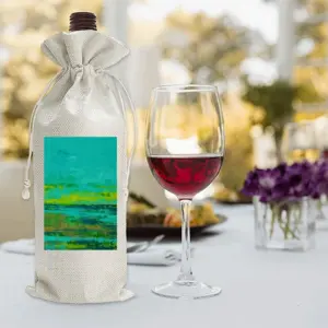 At Low Tide Wine Bags (Linen)