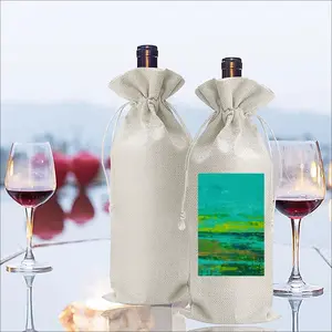 At Low Tide Wine Bags (Linen)