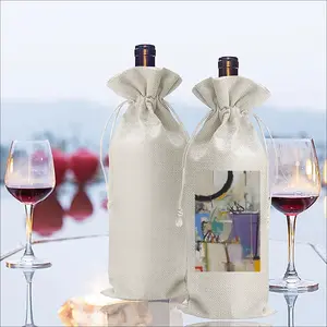 White Asparagus Wine Bags (Linen)