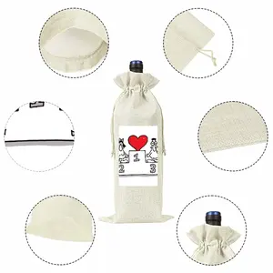 Love Is The Champion Wine Bags (Linen)