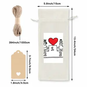 Love Is The Champion Wine Bags (Linen)