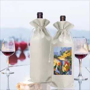 Riverside Houses Wine Bags (Linen)